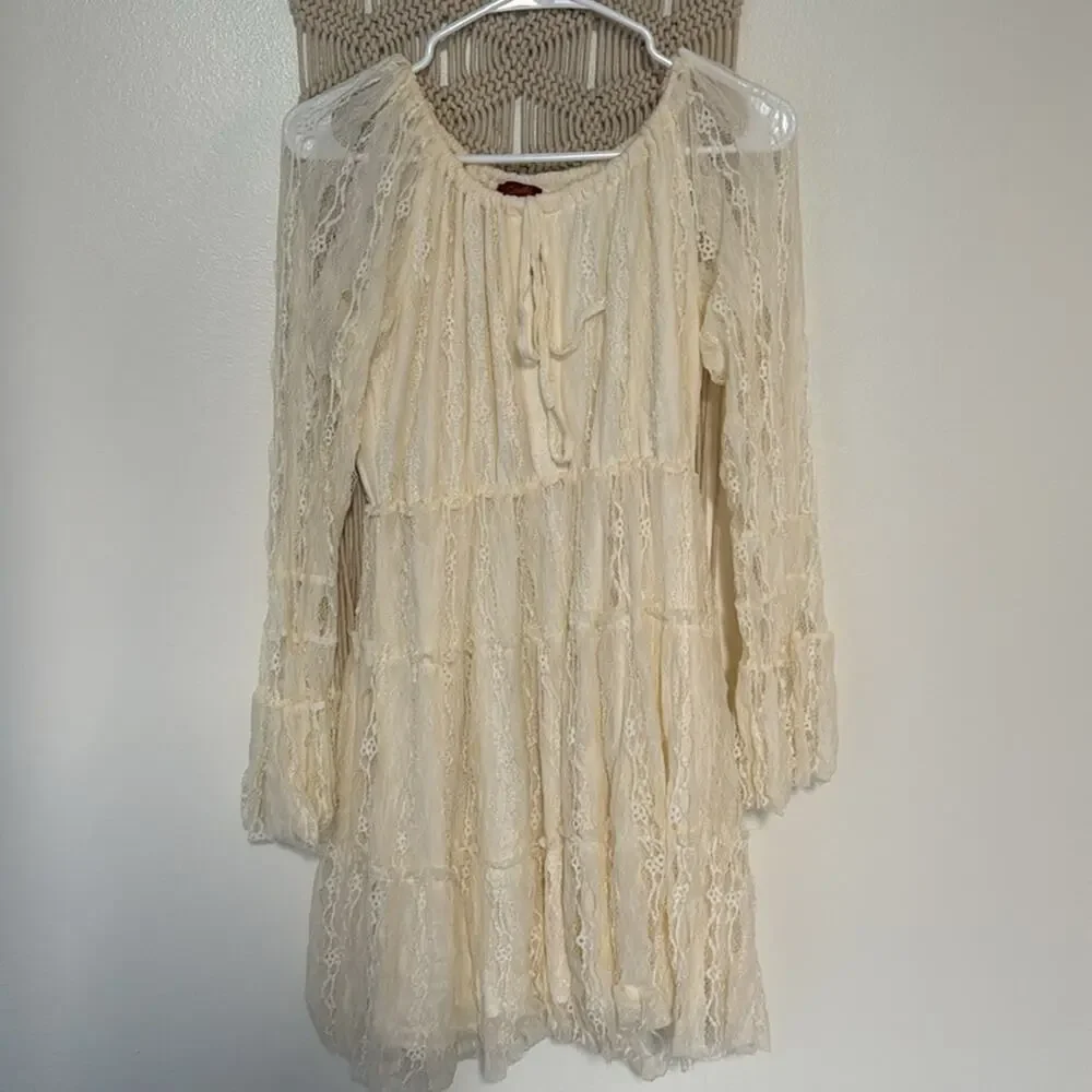 Scully “honey creek” cream lace boho size M - Picture 4 of 5